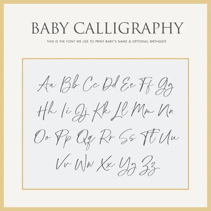 Baby's First Book, Calligraphy