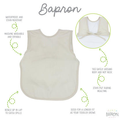 Solid Champagne Minimalist Bapron