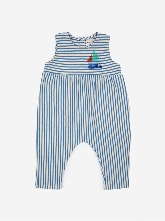 Blue Stripes Overall Playsuit