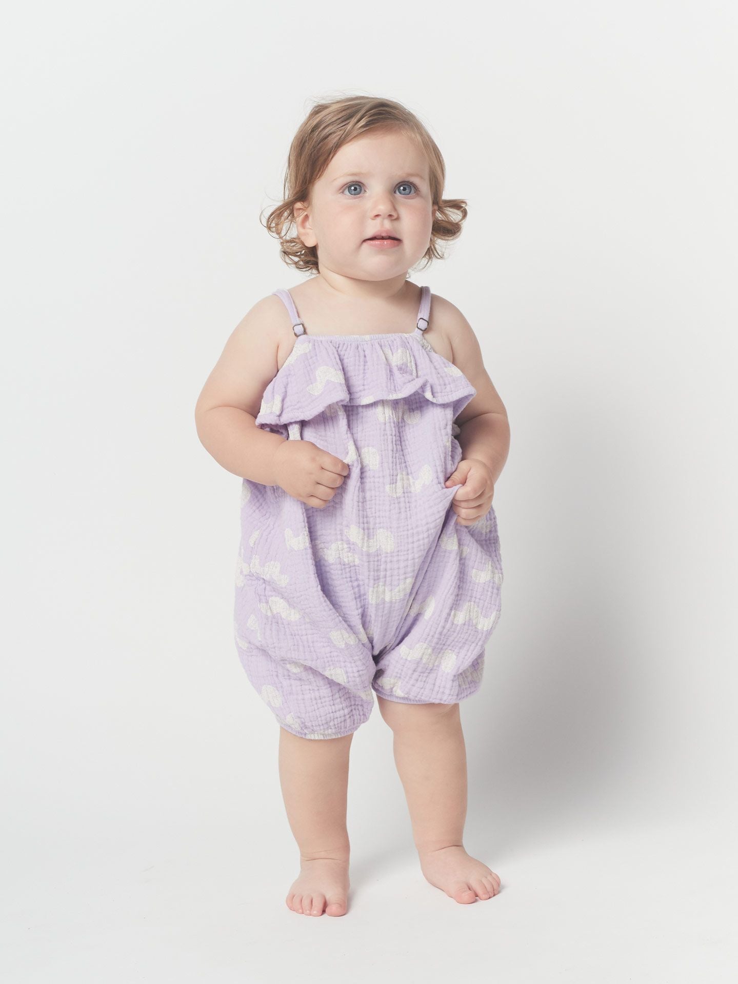 Waves All Over Bubble Romper