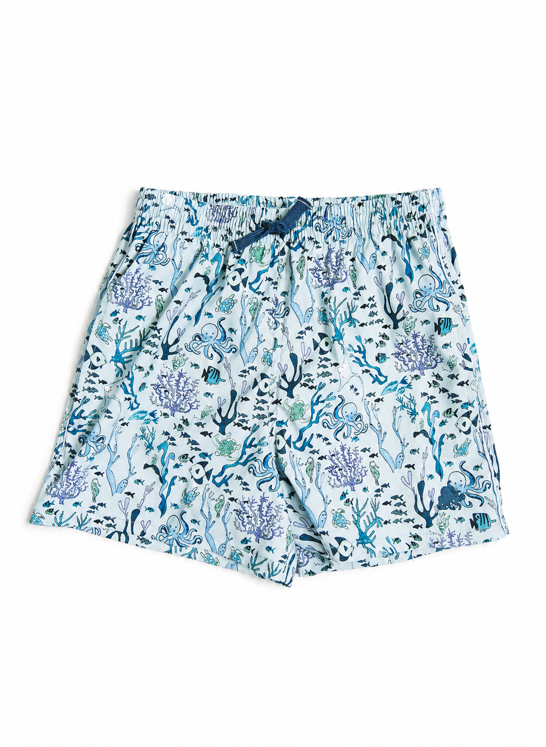 Boys Swim Short - Blue Coral Reef