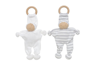 Baby Buddy Teething Toy 2 Pack Grey And White