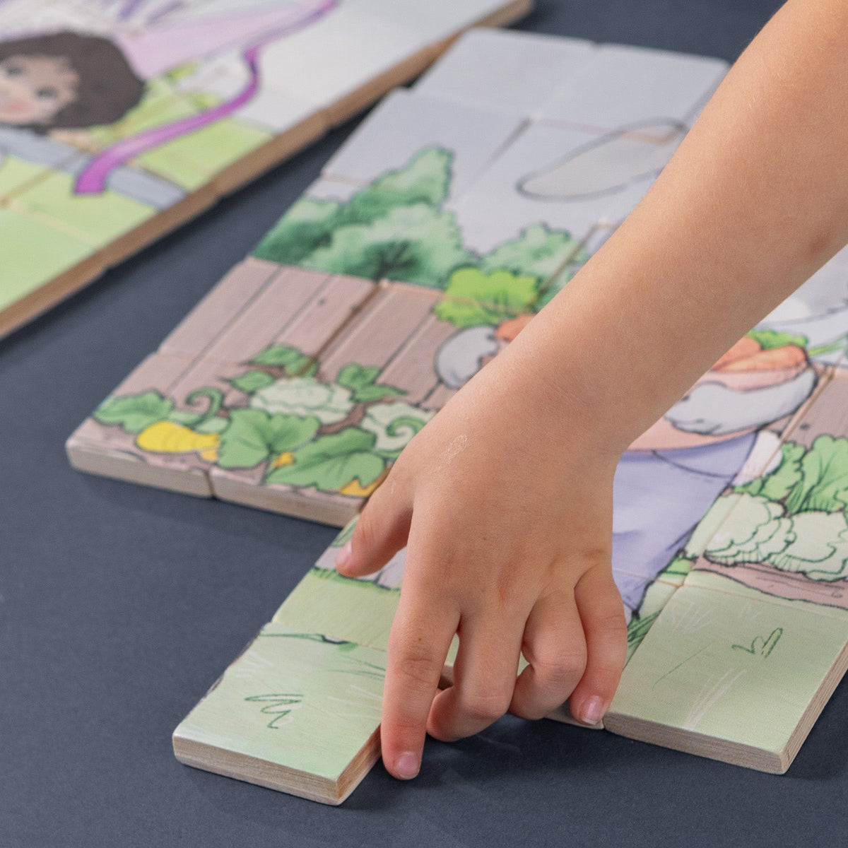 Magic Magnetic Wooden Puzzle with Cotton Bag - Puppy Racer | Made in the Canada | Printed in the USA 🇺🇸