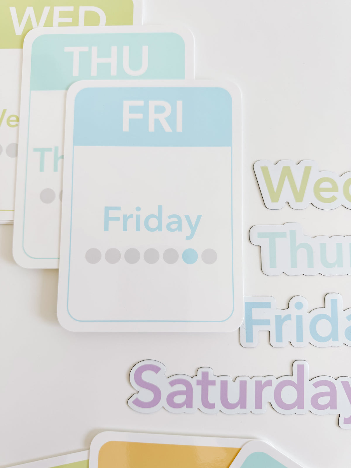 Calendar (Days, Months, Seasons) Flashcards and Magnets