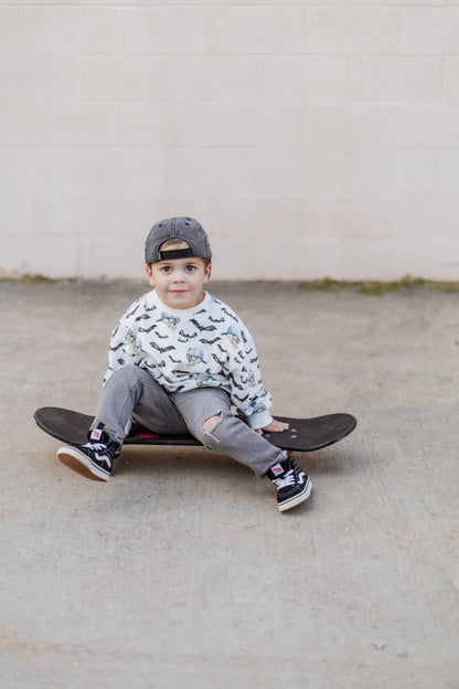 Spooky Bro Bamboo Bubble Romper or Crewneck Sweatshirt