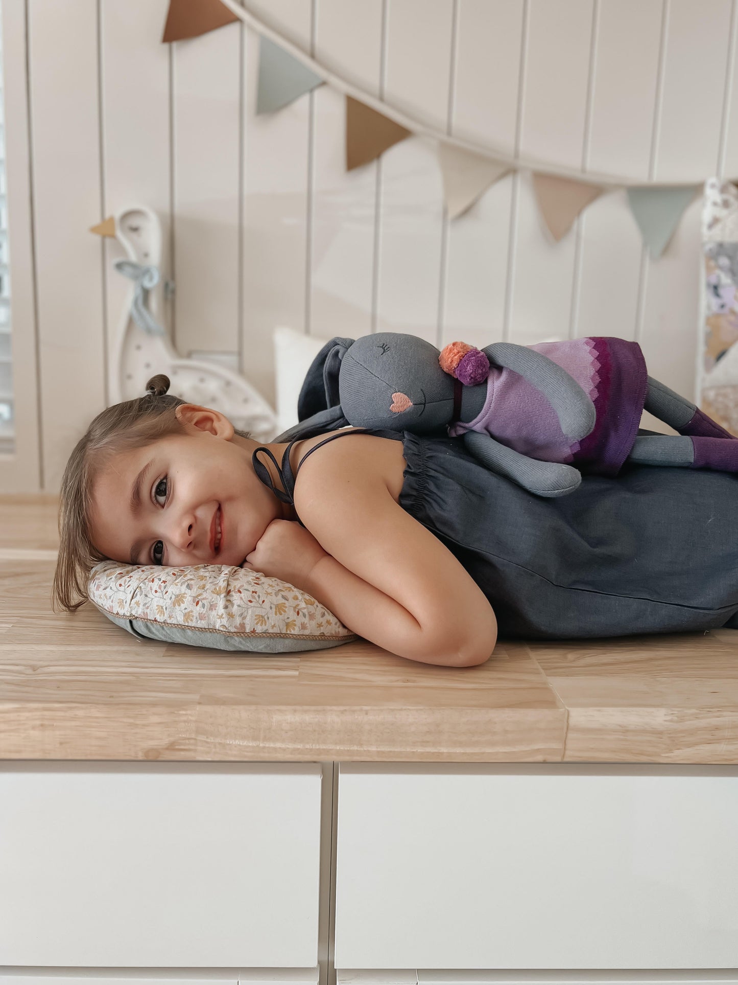 Knit Bunny Plush - Lila