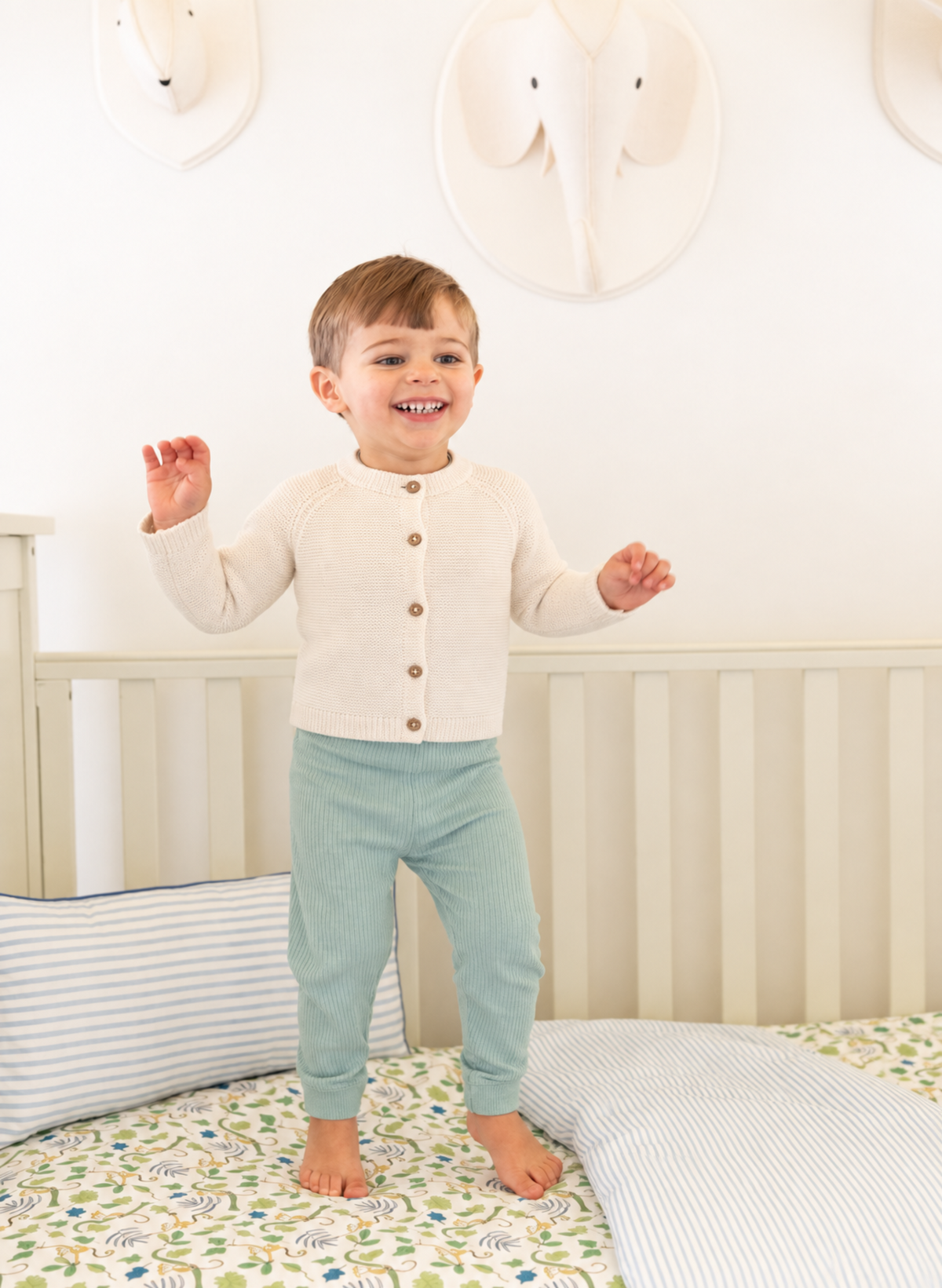 Baby Ivory Knit Cardigan