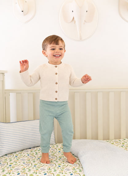 Baby Ivory Knit Cardigan