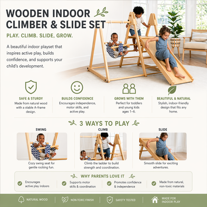 Juniper | Toddler Climber & Swing | Foldable