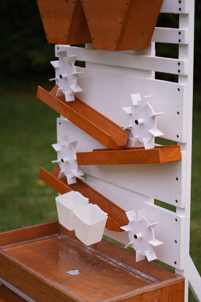 Avenlur Large Wooden Water Table – Multi-Level Sensory Play Station