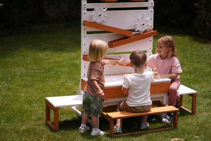 Avenlur Large Wooden Water Table – Multi-Level Sensory Play Station