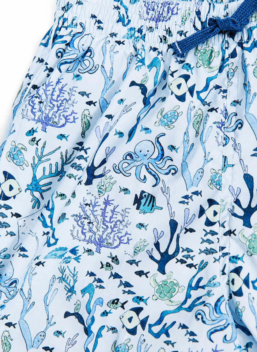 Boys Swim Short - Blue Coral Reef