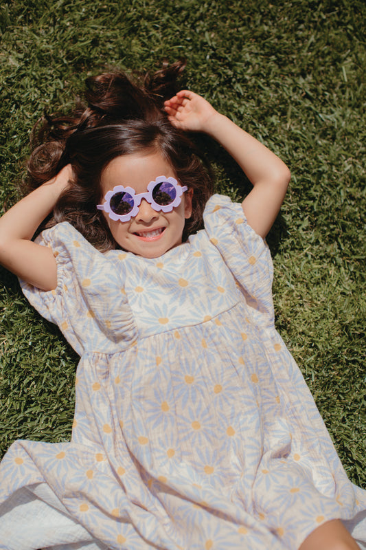 Dress with Puff Sleeves - Daisy Dreams