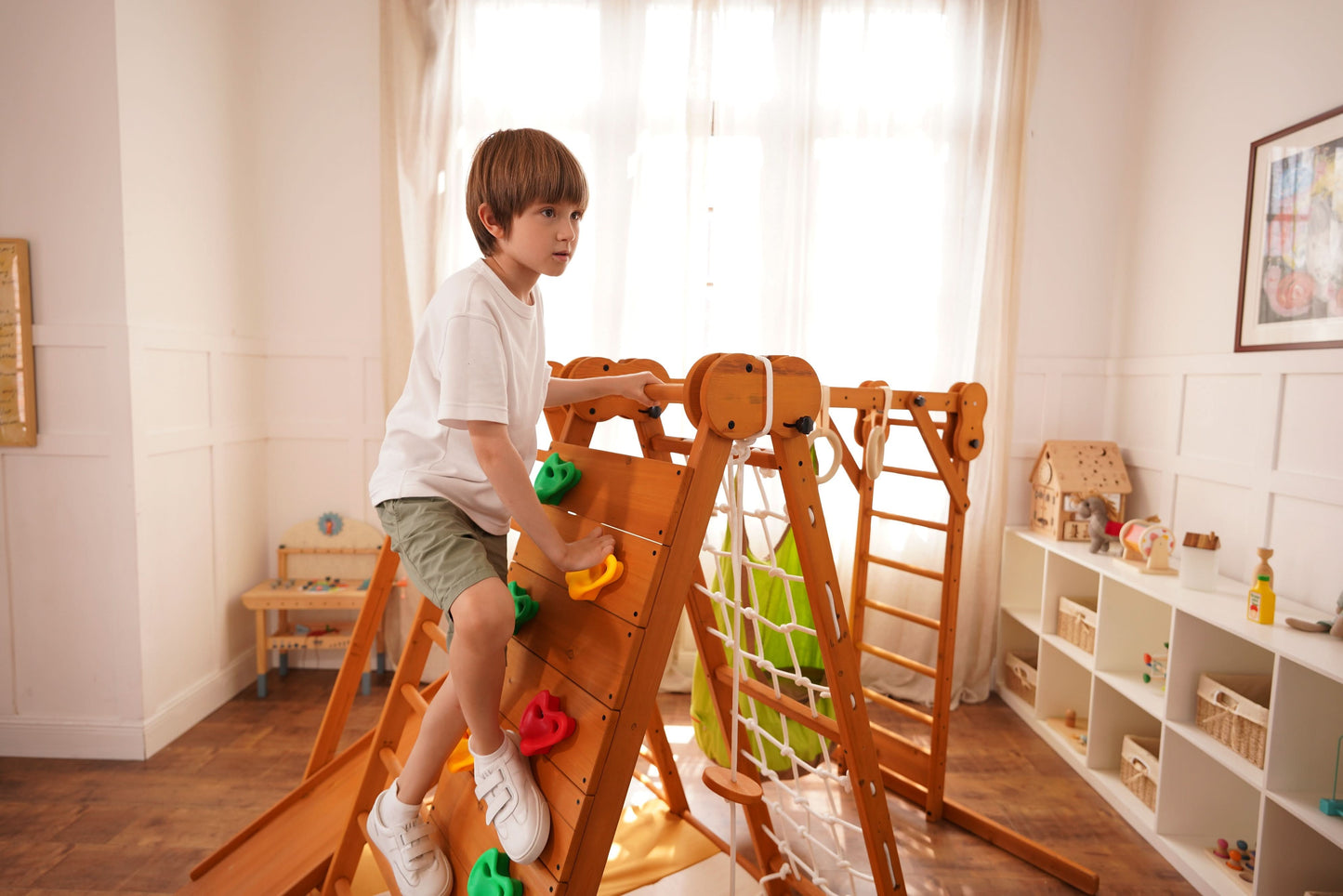 Chestnut | Outdoor & Indoor Foldable Jungle Gym