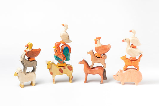 Wooden Farm Animal Toys