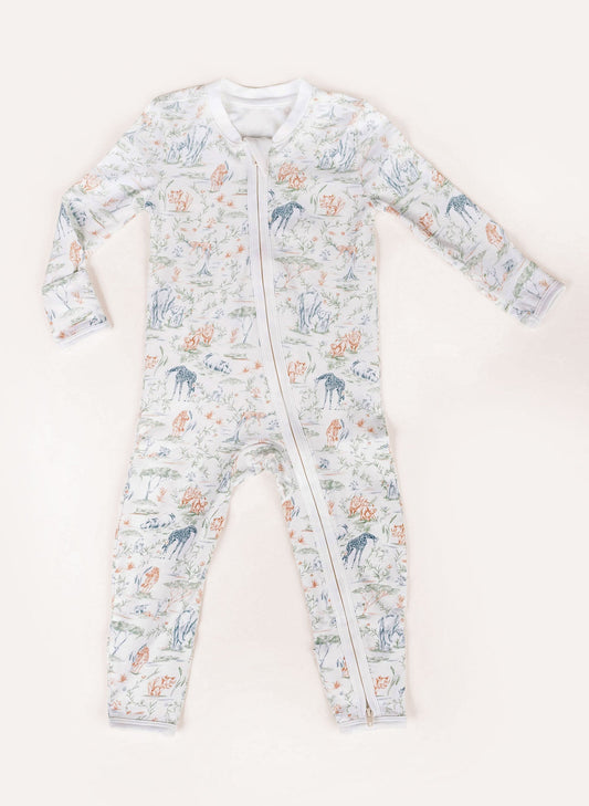 Baby Zippered One-Piece - Sweet Savanna