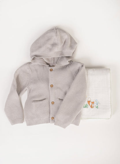 Children's William Hooded Knit Cardigan