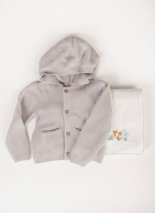 Children's William Hooded Knit Cardigan