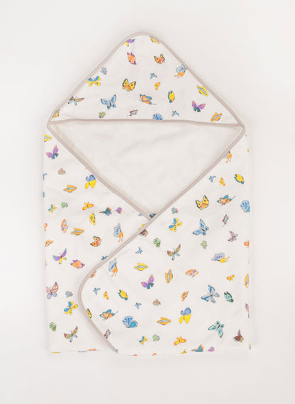 Madame Butterfly Hooded Bath Towel