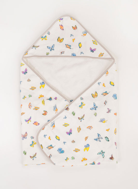 Madame Butterfly Hooded Bath Towel