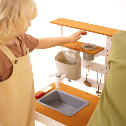 Avenlur Woodland Mud Kitchen – Montessori Outdoor Wooden Play Kitchen