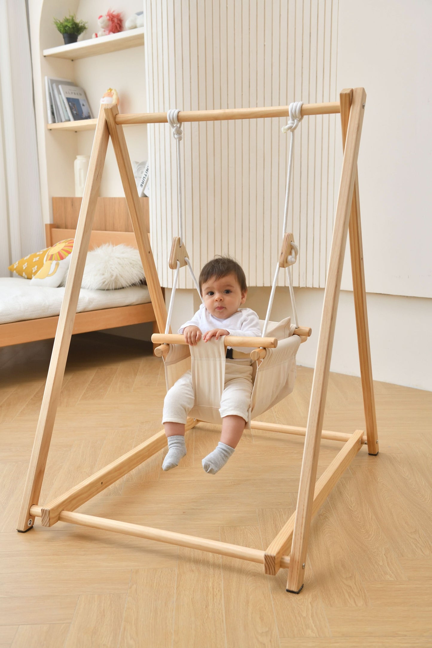 Spruce | Foldable Baby Swing - Gray