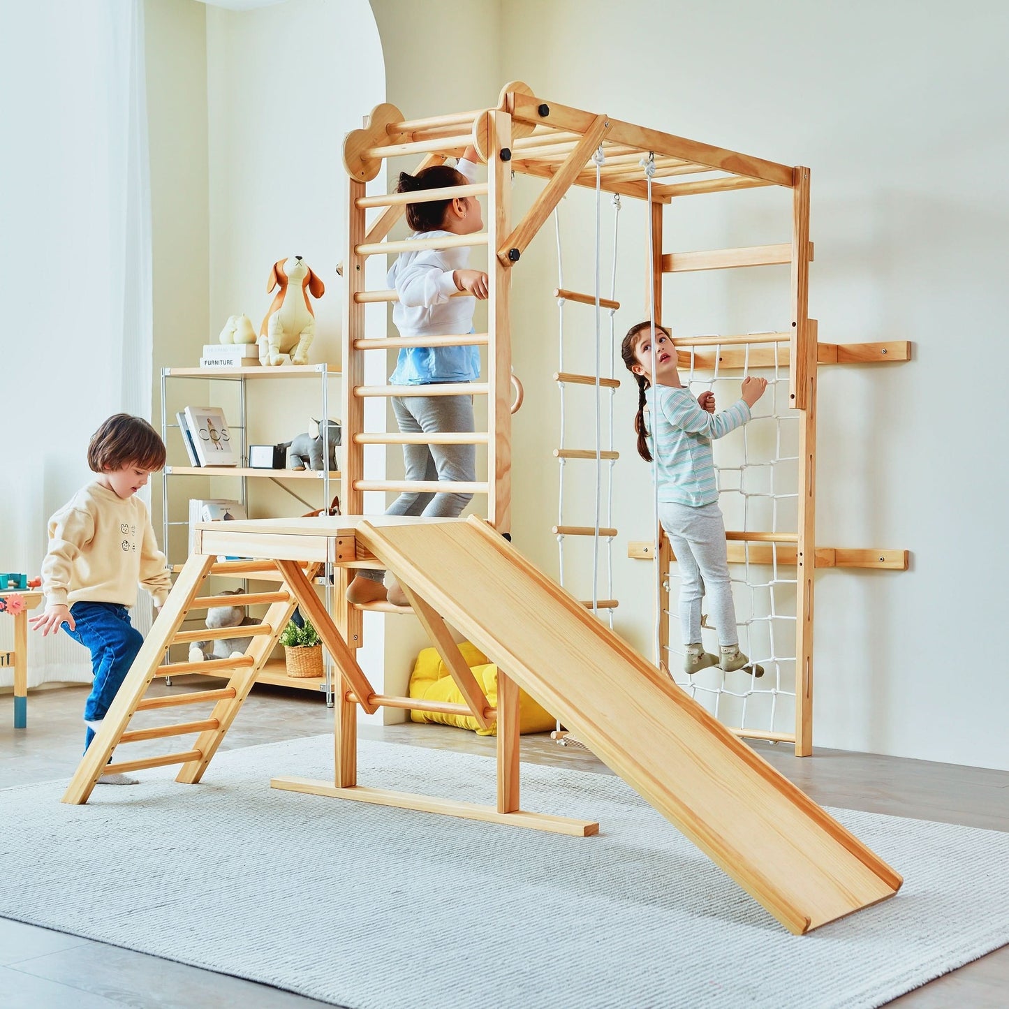 Grove | Foldable Jungle Gym - Wall Mounted - Color Bars
