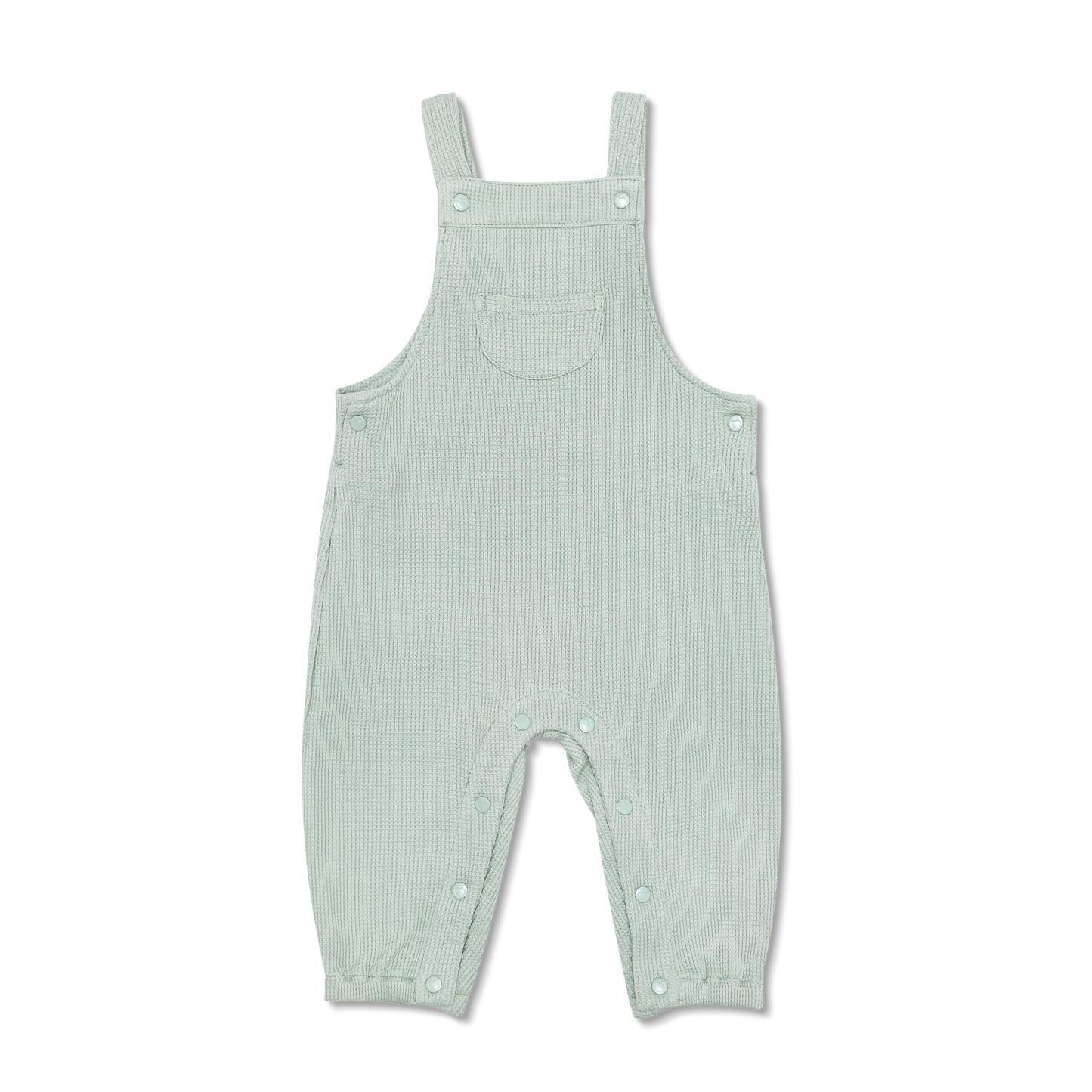 Waffle Overalls - Sage