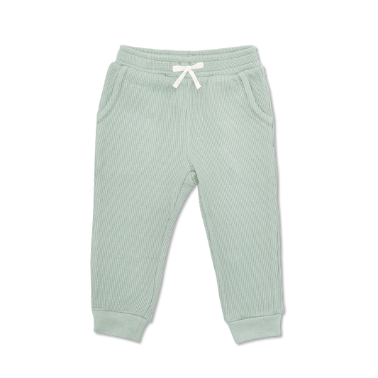 Waffle Joggers - Sage