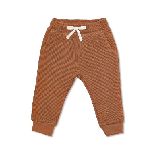Waffle Joggers - Caramel