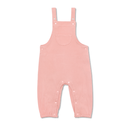 Waffle Overalls - Dusty Rose