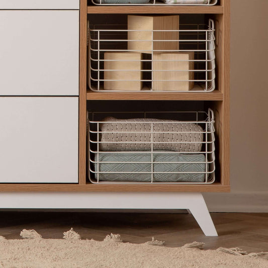 Central Park 3-drawer, Two Shelves Nursery Dresser
