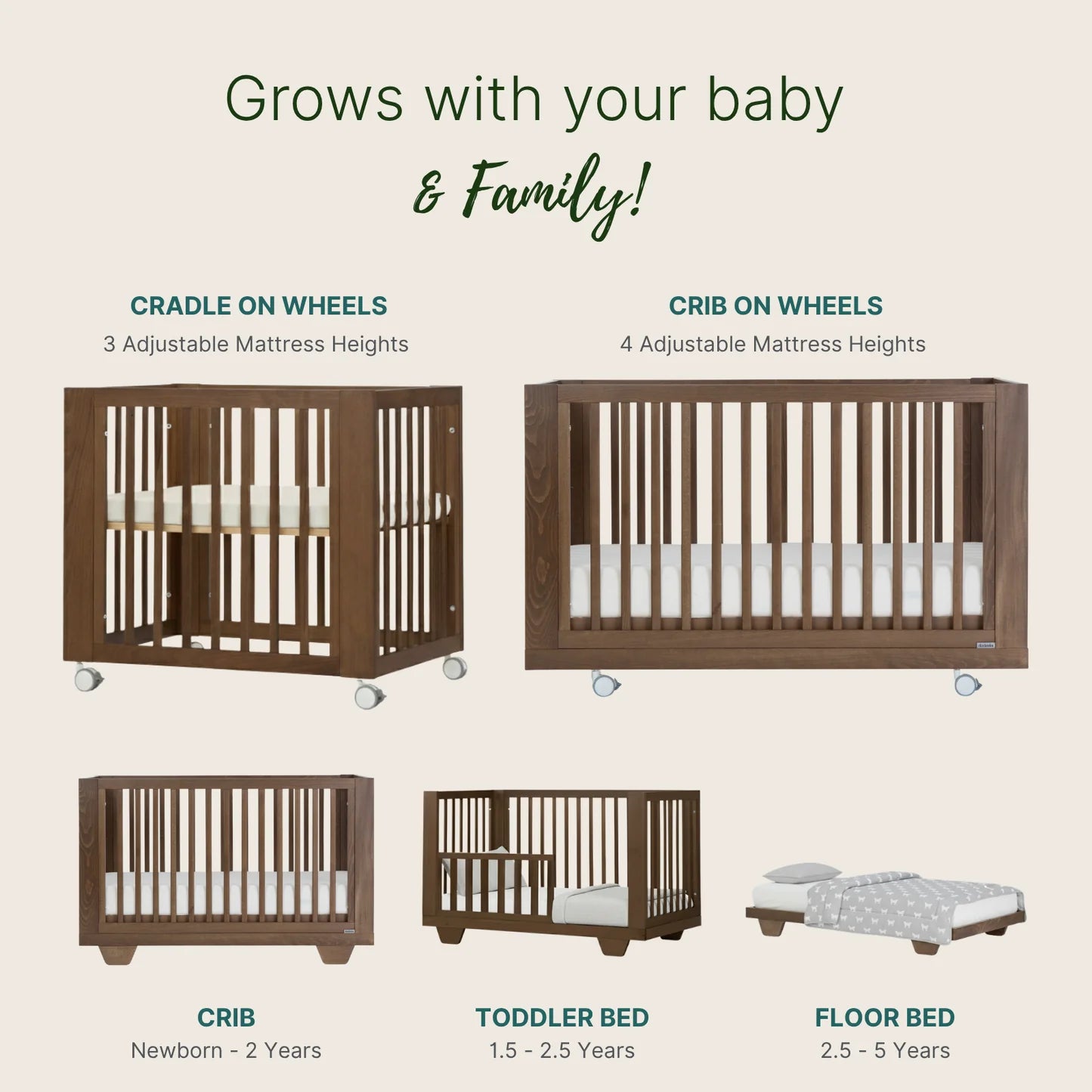 Spirit 8-in-1 Convertible Crib