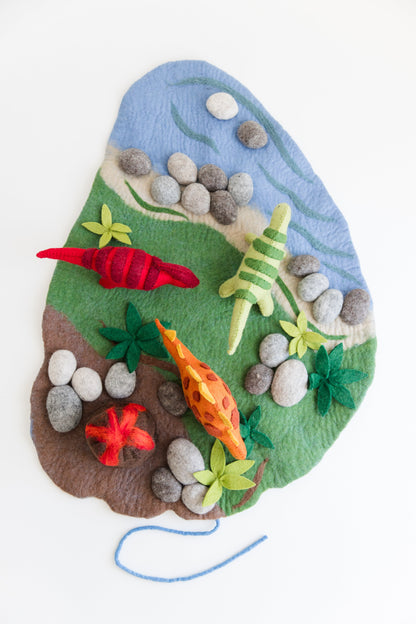 Dinosaur Play Mat + Toys