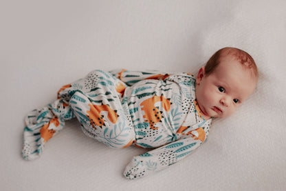 Dinosaur Themed Newborn Knotted Gown