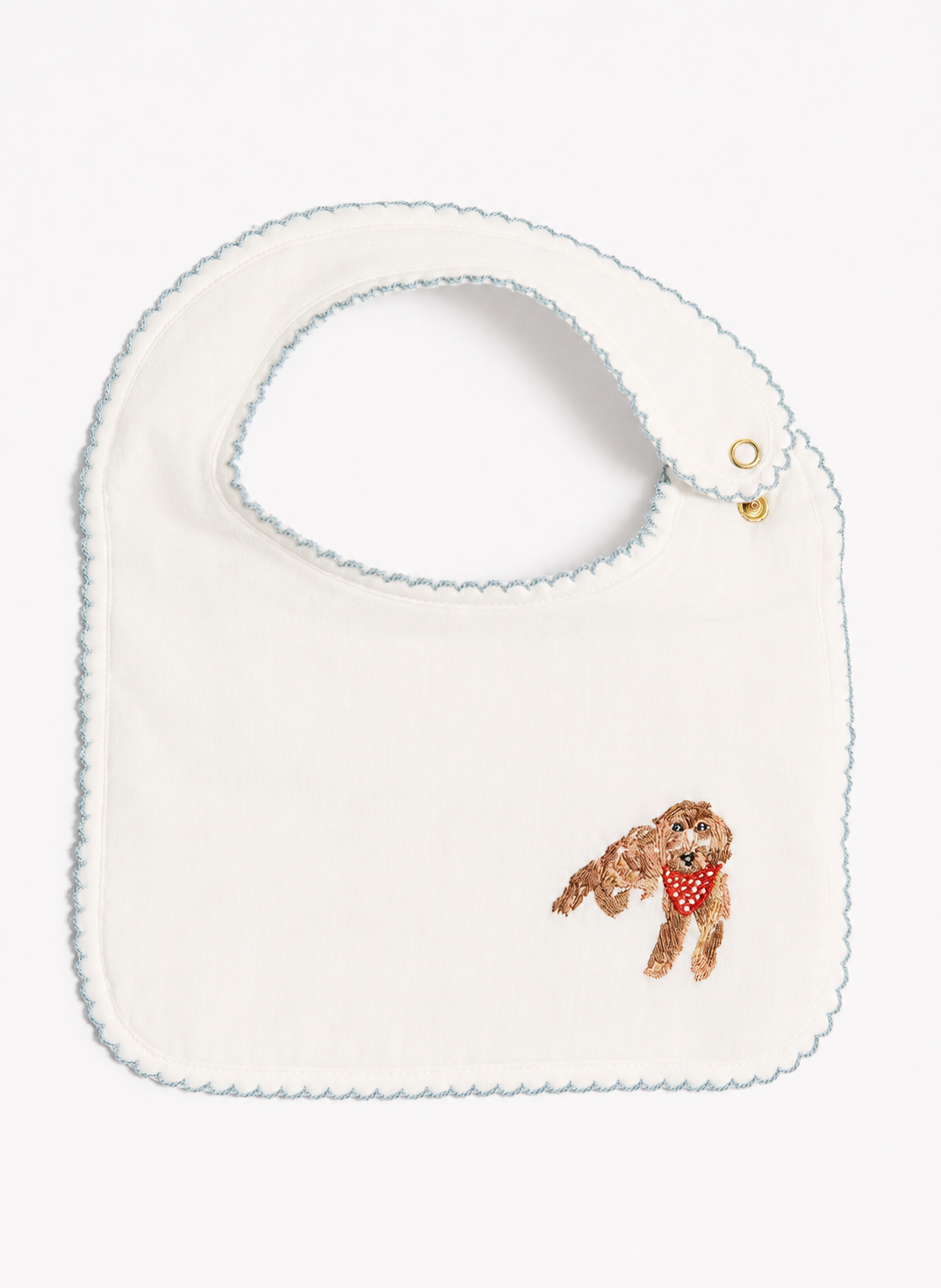 Classic Bib - Embroidered Dog