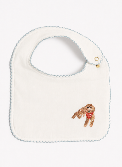 Classic Bib - Embroidered Dog