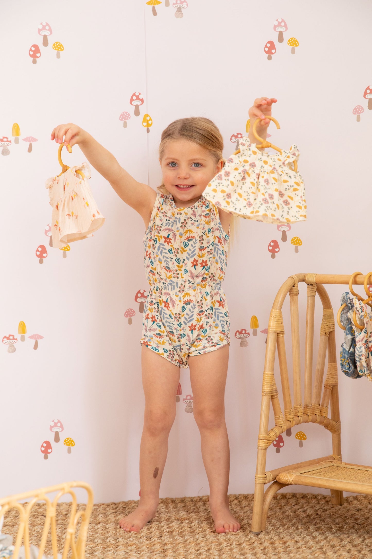 Muslin Shortall - Earthtone Floral