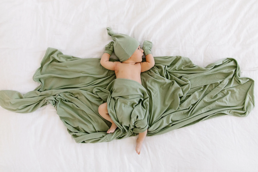 ELLIS Ribbed Swaddle Blanket