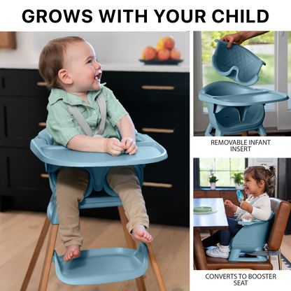 Evrloop Sustainable 3-in-1 High Chair - Design that Grows with Your Child