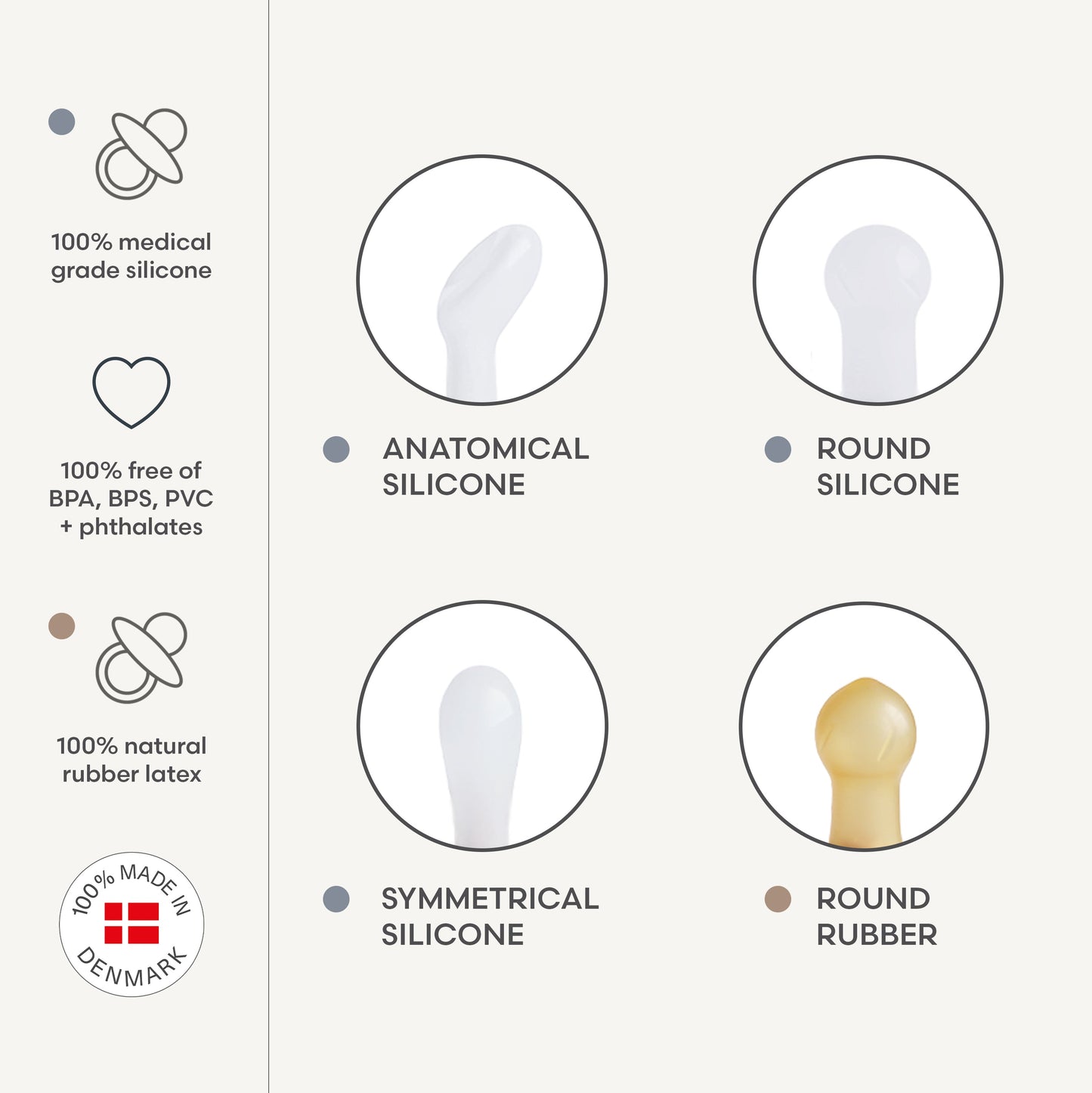 FRIGG Lucky Symmetrical Silicone Pacifier 2-Pack (0-6 Months)