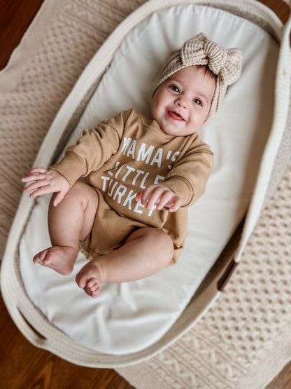 Mama's Little Turkey Sweatshirt Romper - more colors