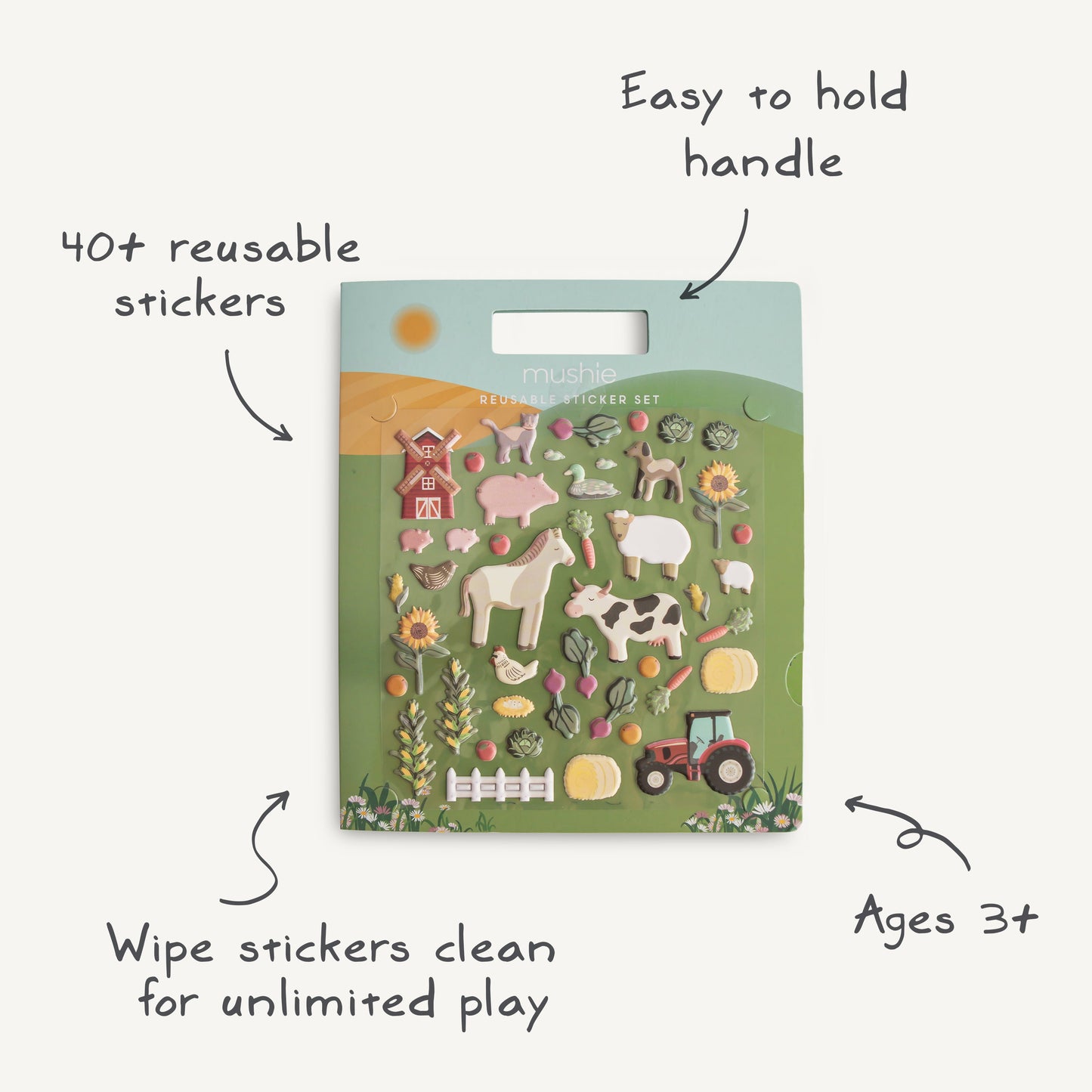 Reusable Farm Sticker Set