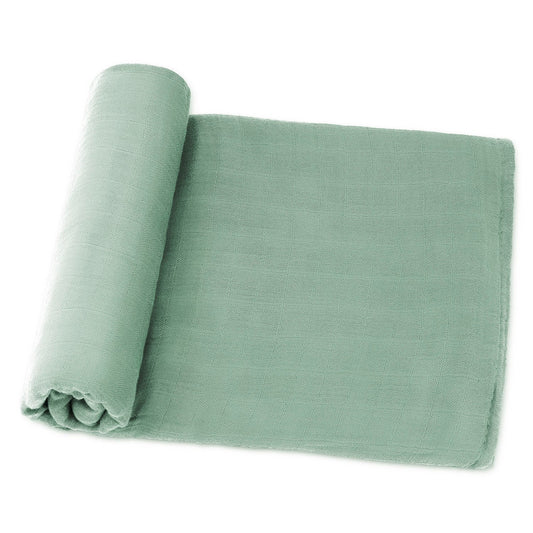 Muslin Swaddle Blanket, 47” x 47” in Fern, 1 Pack