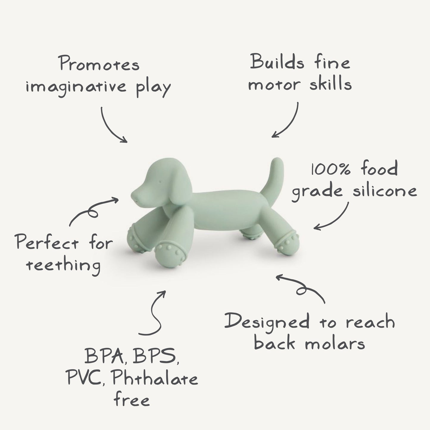 Dog Figurine Teether