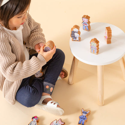Finger Puppet Set | Solid Wood | Made in the USA 🇺🇸