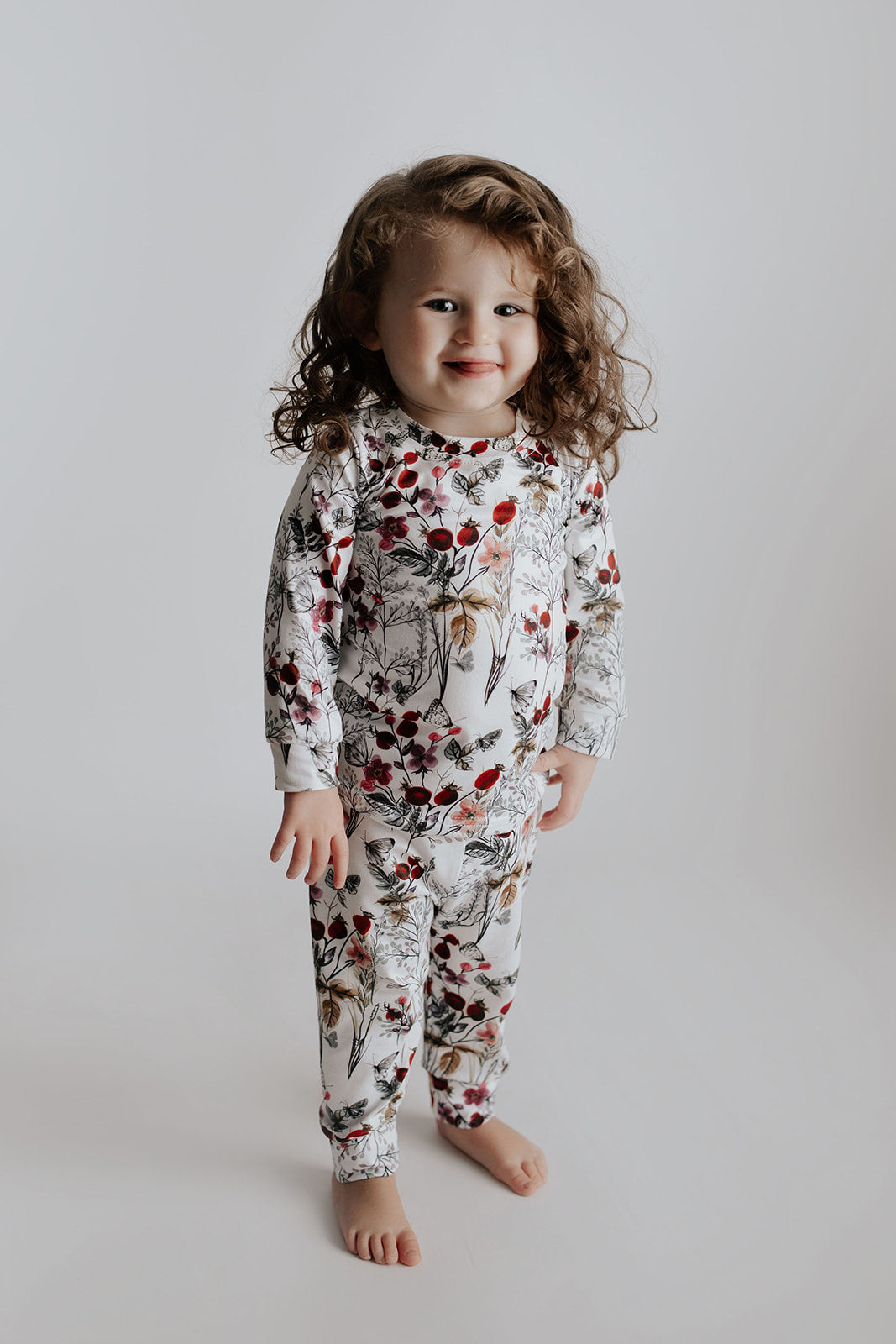 Floral Girls Kids Pajamas