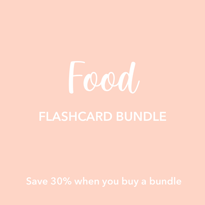 Food Flashcards Bundle