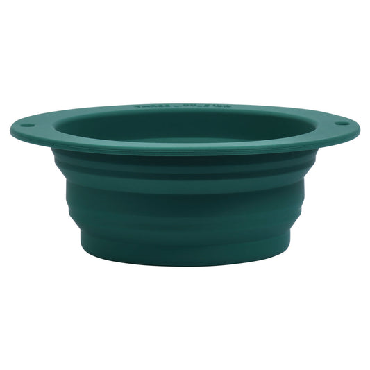 Forest Green Collapsible Bowl for Travel or Home