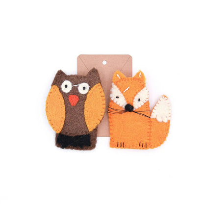 Fox & Owl Finger Puppet Set